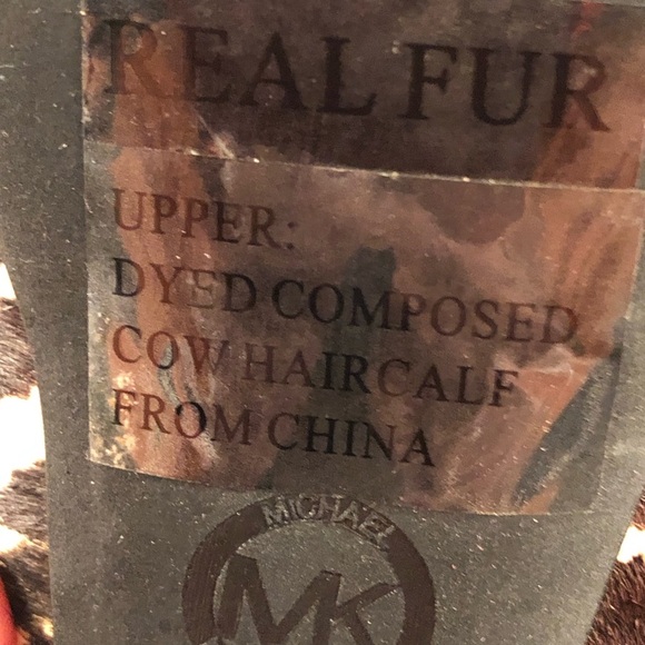 Michael Kors Amara Zebra Print Heels Real Calf Hair Brown/Cream Size 9.5 NWT - Picture 5 of 7